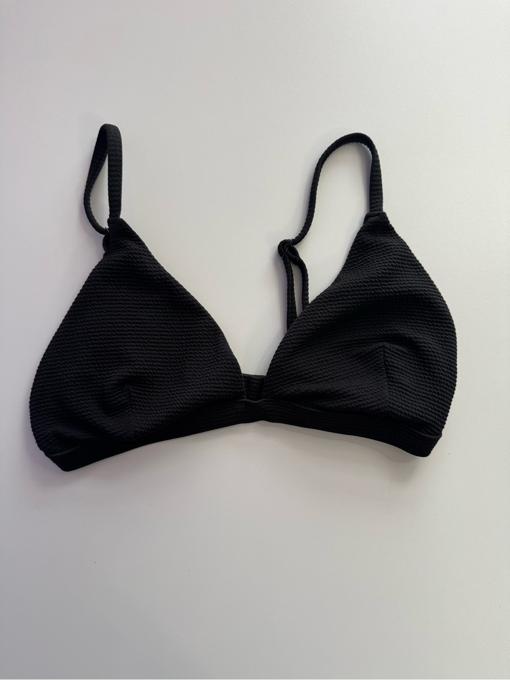 Old Navy Black Textured Triangle Bralette